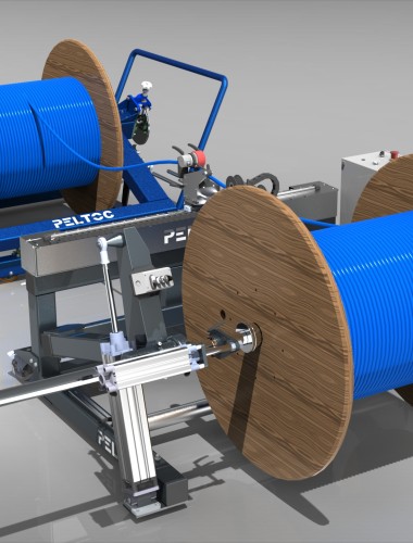 Pipe rewinder for drums